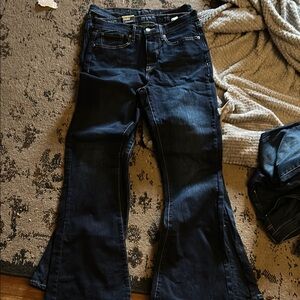 Women's Dark Blue Flared Jeans